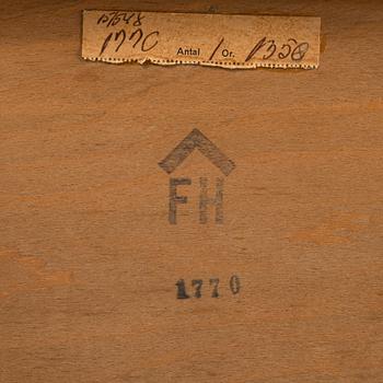 A walnut veneered sideboard, Fritz Hansen, Denmark, mid 20th Century.