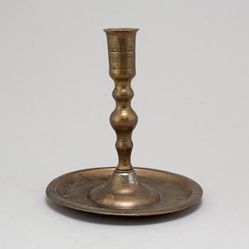 LJUSSTAKE, brons, 1600-tal.