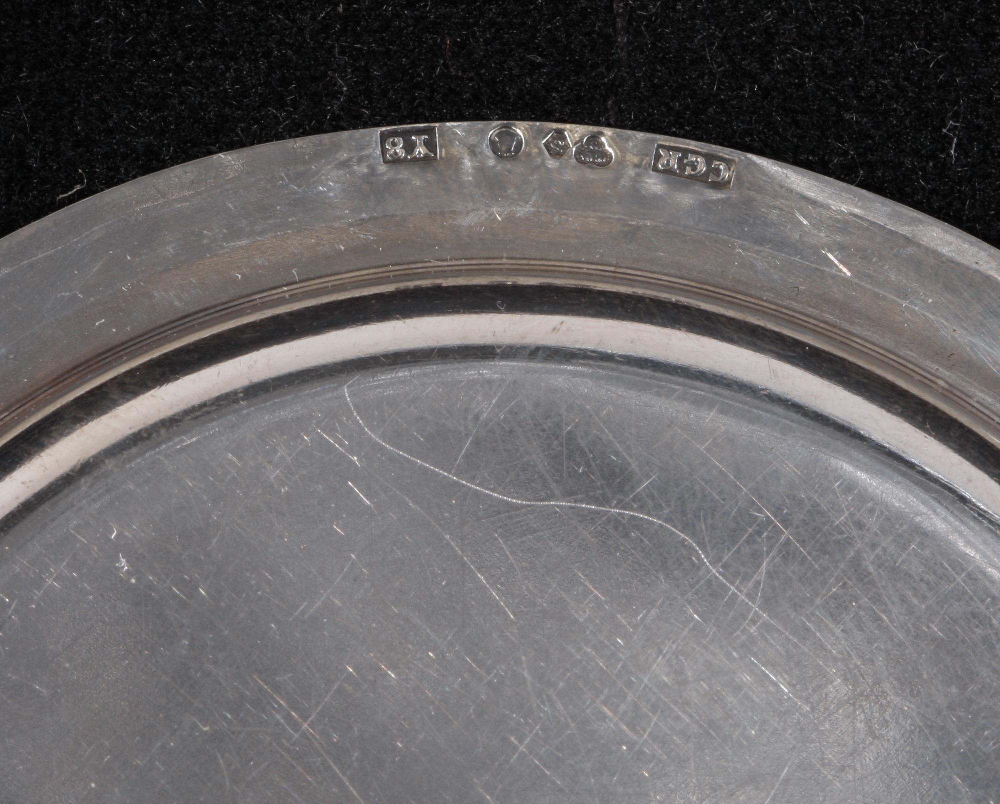 PARTI SILVER, 3 st, bla GAB, 1900-tal.