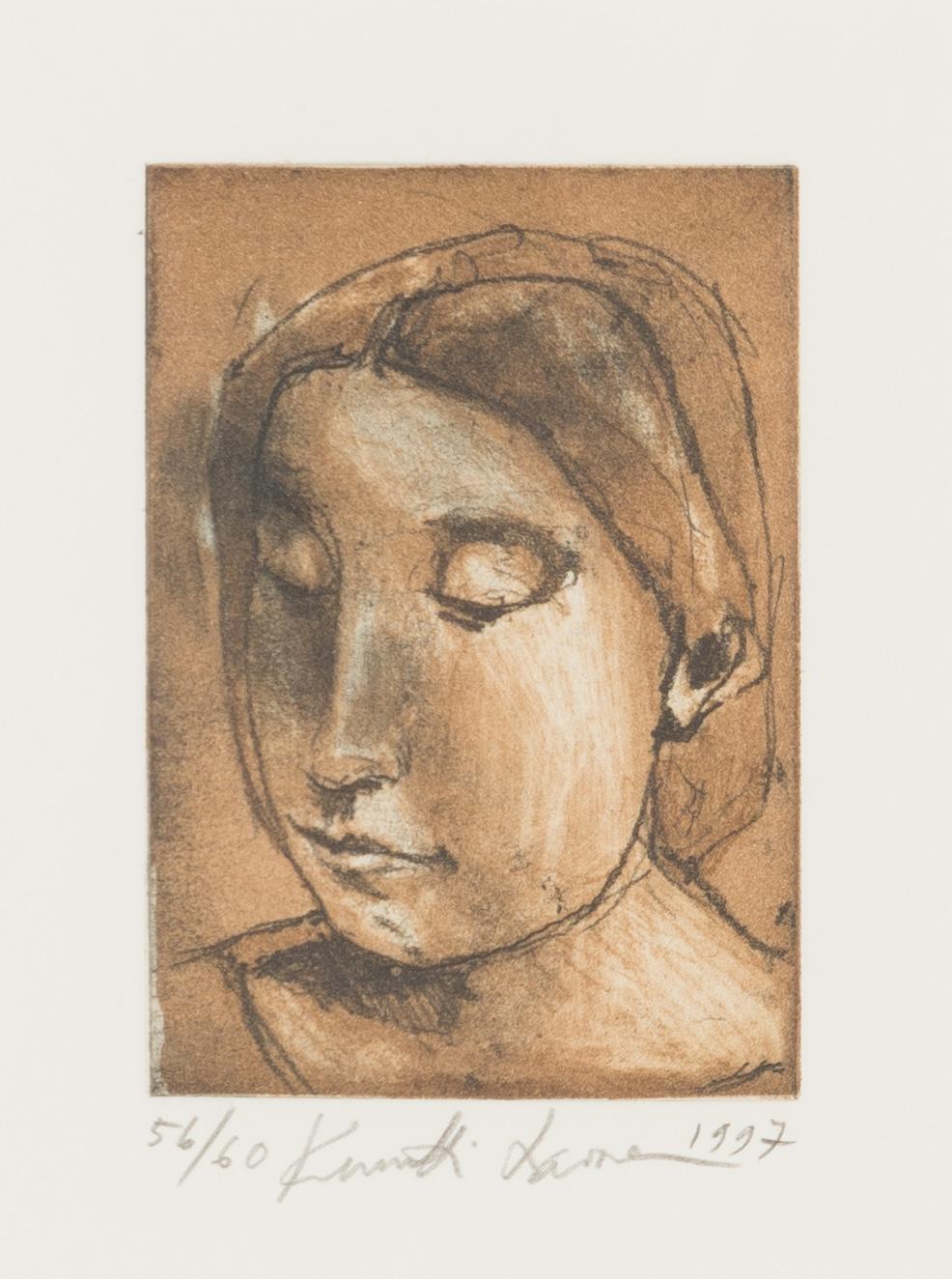 Kuutti Lavonen, etsning, signerad och daterad 1997, numrerad 56/60.