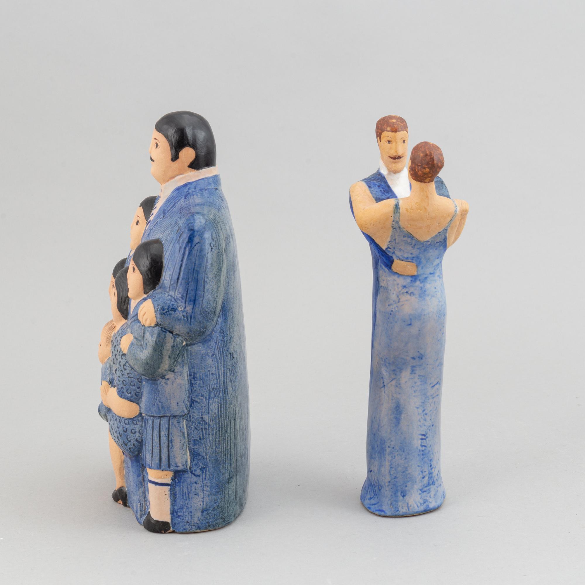 Lisa Larson, four stoneware figurines, for K-Studion, Gustavsberg.