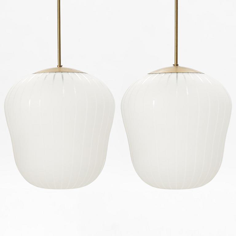 Harald Notini, a pair of ceiling lamps model "11335B", Arvid Böhlmarks Lampfabrik, 1940s.