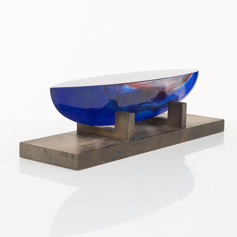 Bertil Vallien, a glass sculpture, Kosta Boda.