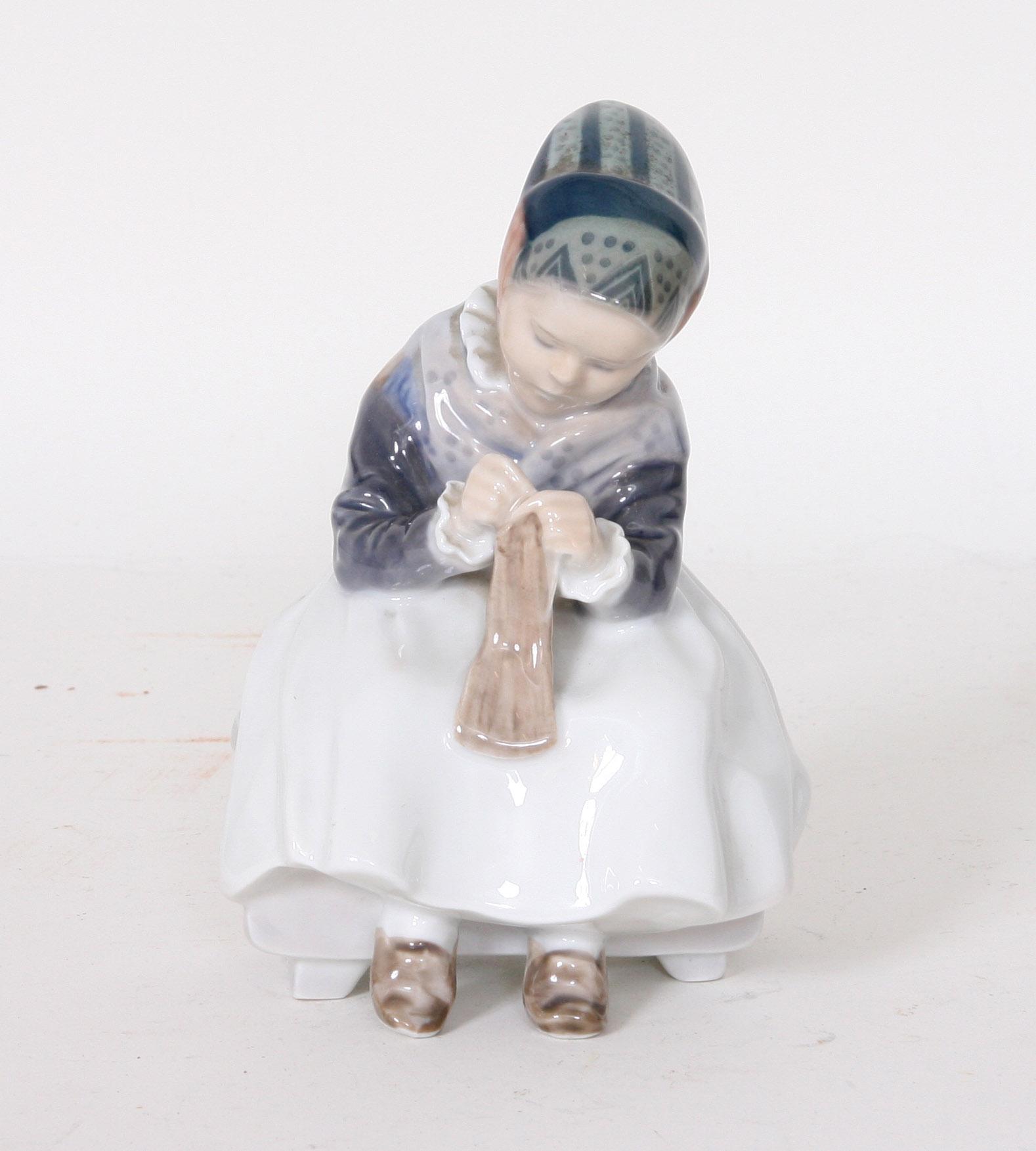 FIGURIN, porslin, Kongl Dansk.