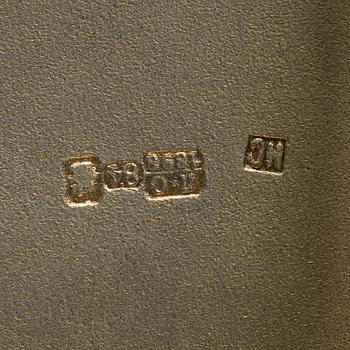 CIGARETTETUI, silver och emalj, Moskva 1896, Nik Stulev.