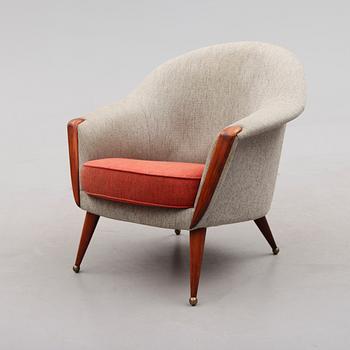 FÅTÖLJ, "Orion", Folke Jansson, formgiven 1953, SM Wincrantz Möbelindustri AB, Skövde, 1900-talets andra hälft.