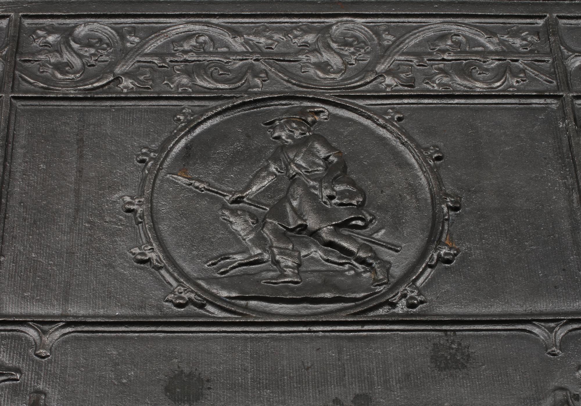 GJUTJÄRNSRELIEFER, ett par, sent 1900-/tidigt 2000-tal.