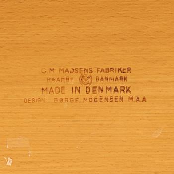Børge Mogensen, matbord, shakermodell, Madsens fabriker, Haarby, Danmark, 1960/70-tal.