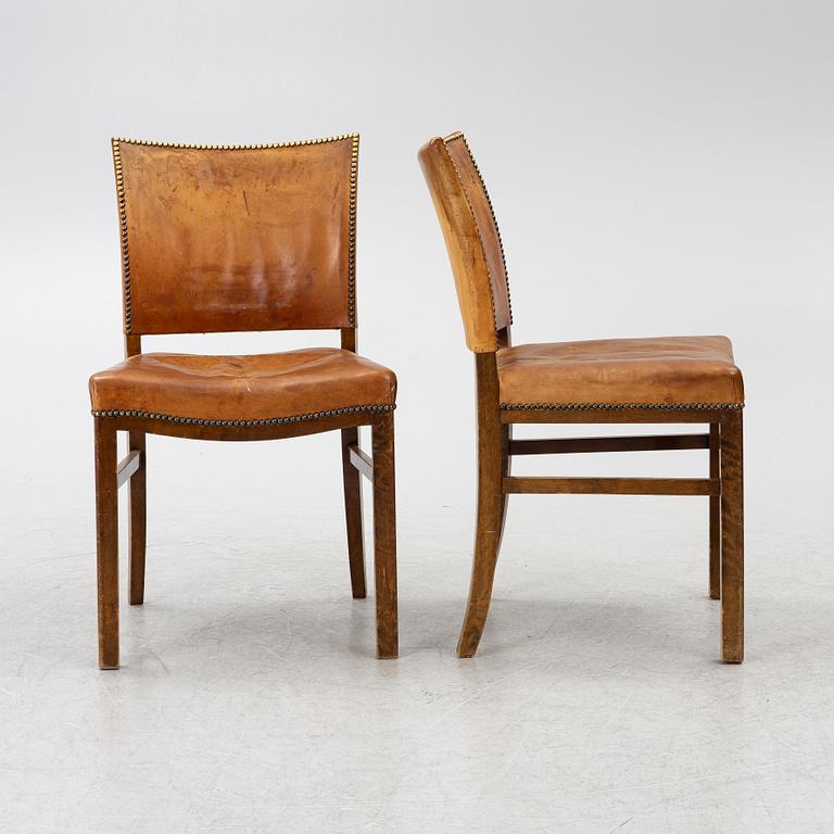Stolar 8 st, Scandinavian Modern, 1940-tal.