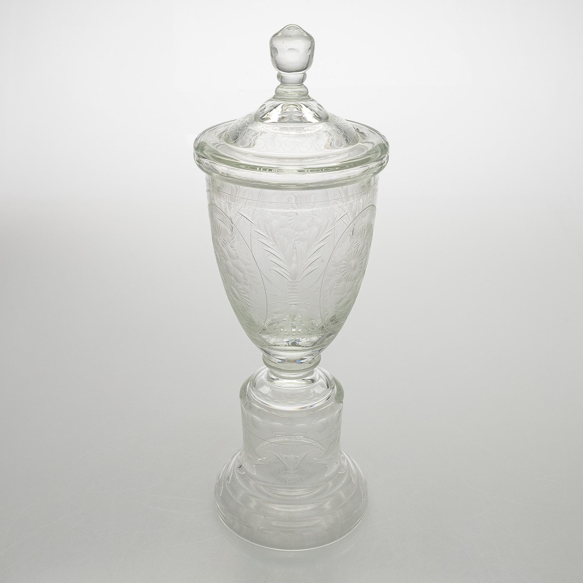Skål, glas, 1900-talets mitt.