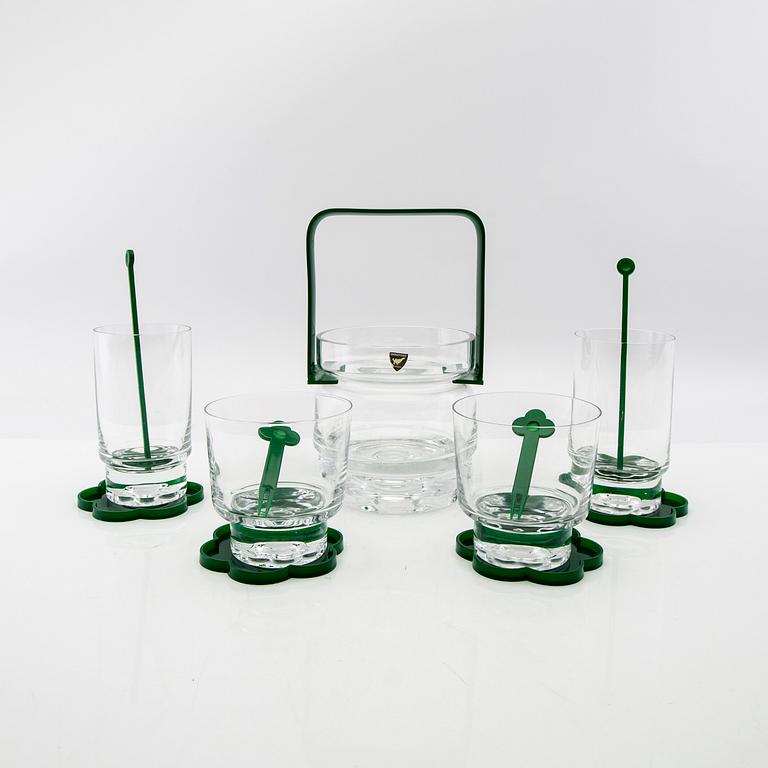 Jan Johansson, 14-piece drink set Orrefors 1970:s.