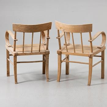 Armchairs, a pair, 20th century.