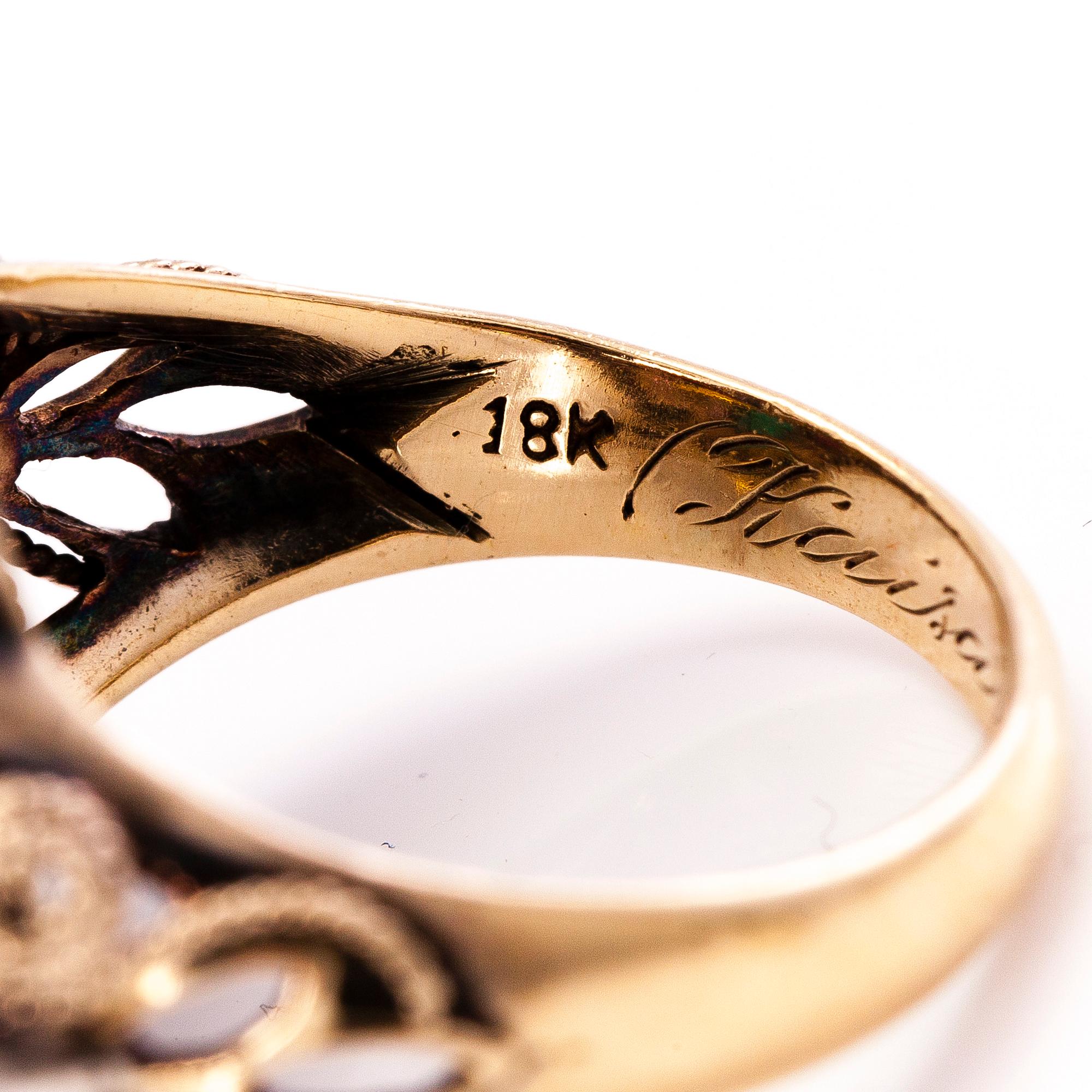 RING, 18K guld, diamanter, rubin, safir, smaragd, granat och månsten m.fl.