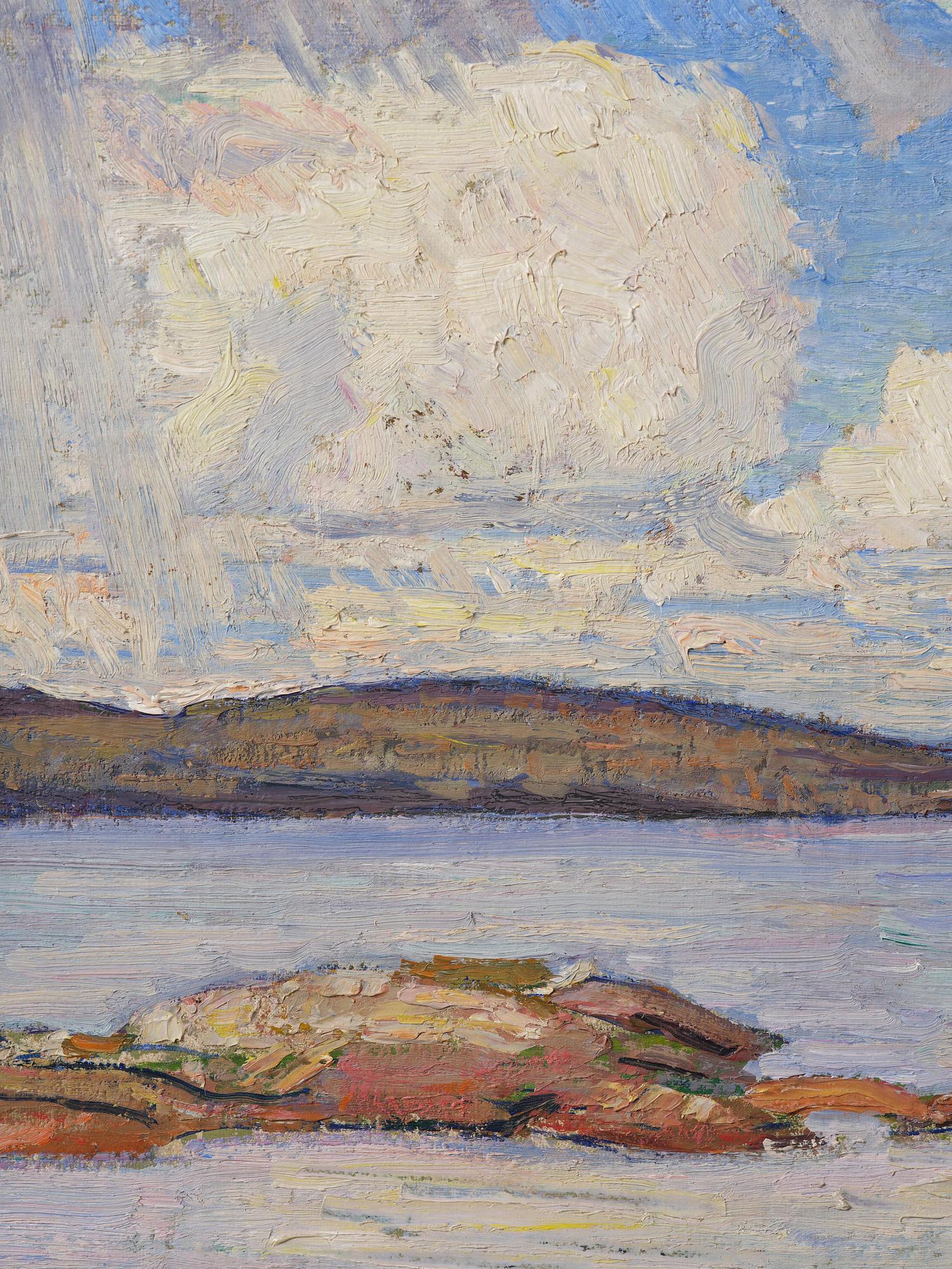 Fritz Lindström, "Molnhimmel över sjön".