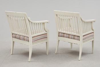 KARMSTOLAR, ett par. Omkring år 1900.