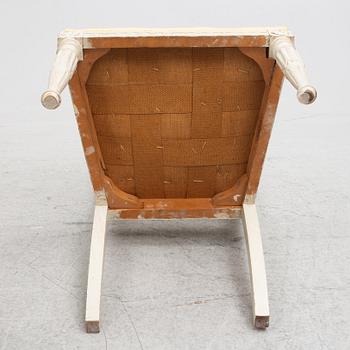 Four chairs, late Gustavian style,from  around th year 1900.