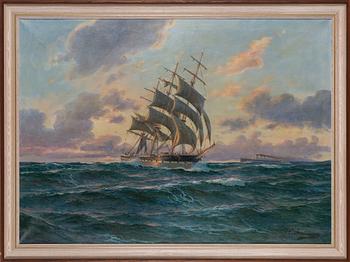 Jens Christian Andresen, oil on canvas, signed.