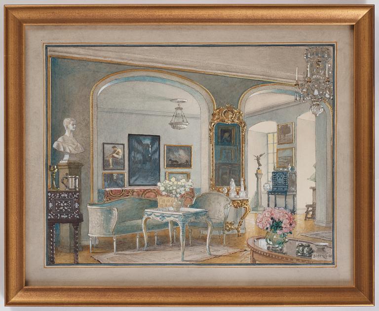 Ferdinand Boberg, Interior from Torup Castle.