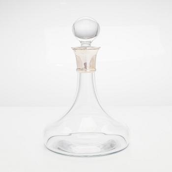 Carr's of Sheffield, a crystal and sterling silver decanter, Sheffield 2017.