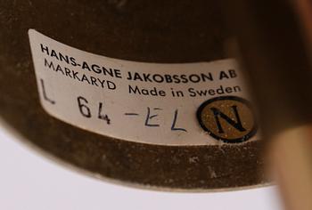 TAKLAMPA, Hans-Agne Jacobsson, Markaryd, 1900-talets andra hälft. Höjd ca 72 cm.