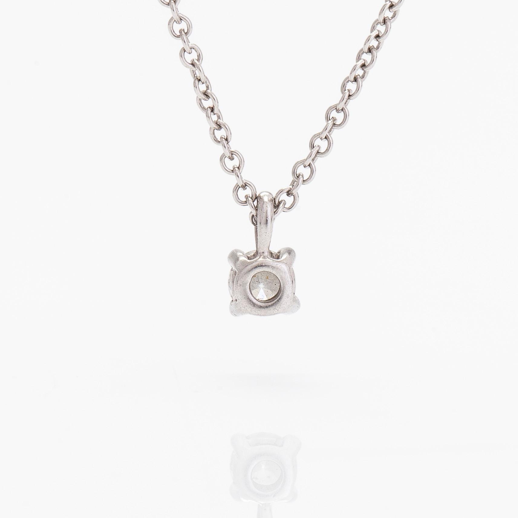 Tiffany & Co, halsband, platina, briljantslipad diamant ca. 0.11 ct.