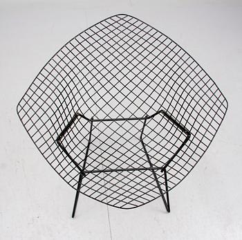 FÅTÖLJ, "Diamond chair", Harry Bertoia, 1900-talets sista fjärdedel.