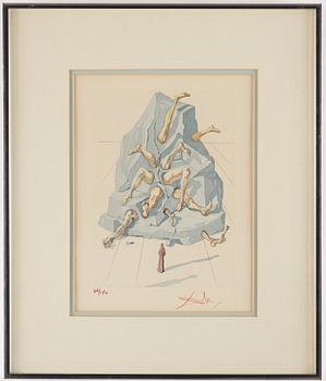 Lithograph from "The Divine Comedy" Series by Salvador Dali, signed and numbered 24/150.