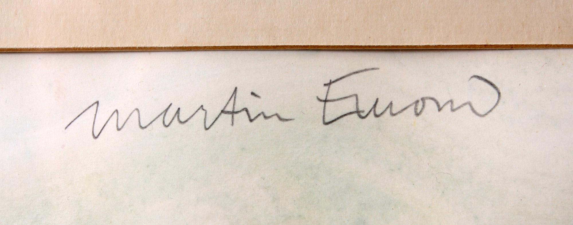 MARTIN EMOND, akvarell, sign.