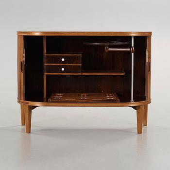 A Hjalmar Jackson palisander bar cabinet, Sweden ca 1935-40.