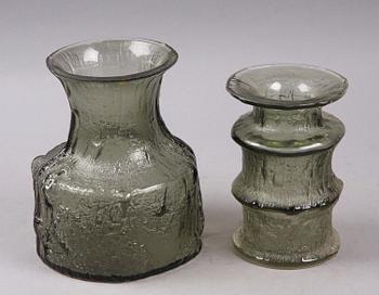 VASER, 2 st, glas, "Finlandia", Timo Sarpaneva, Iitala.