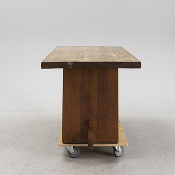 A stainde pine 'Lovö' table by Axel Einar Hjorth for Nordiska Kompaniet, 1930's.