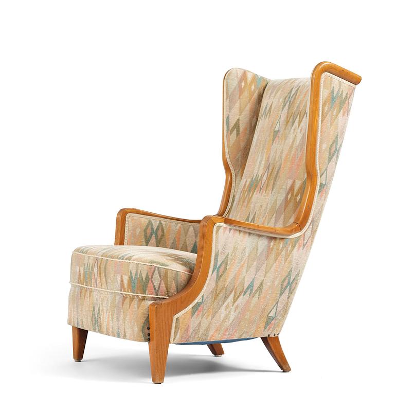Elias Svedberg, a rare "Eftermiddag" (Afternoon) armchair, Nordiska Kompaniet, Sweden, ca. 1937.
