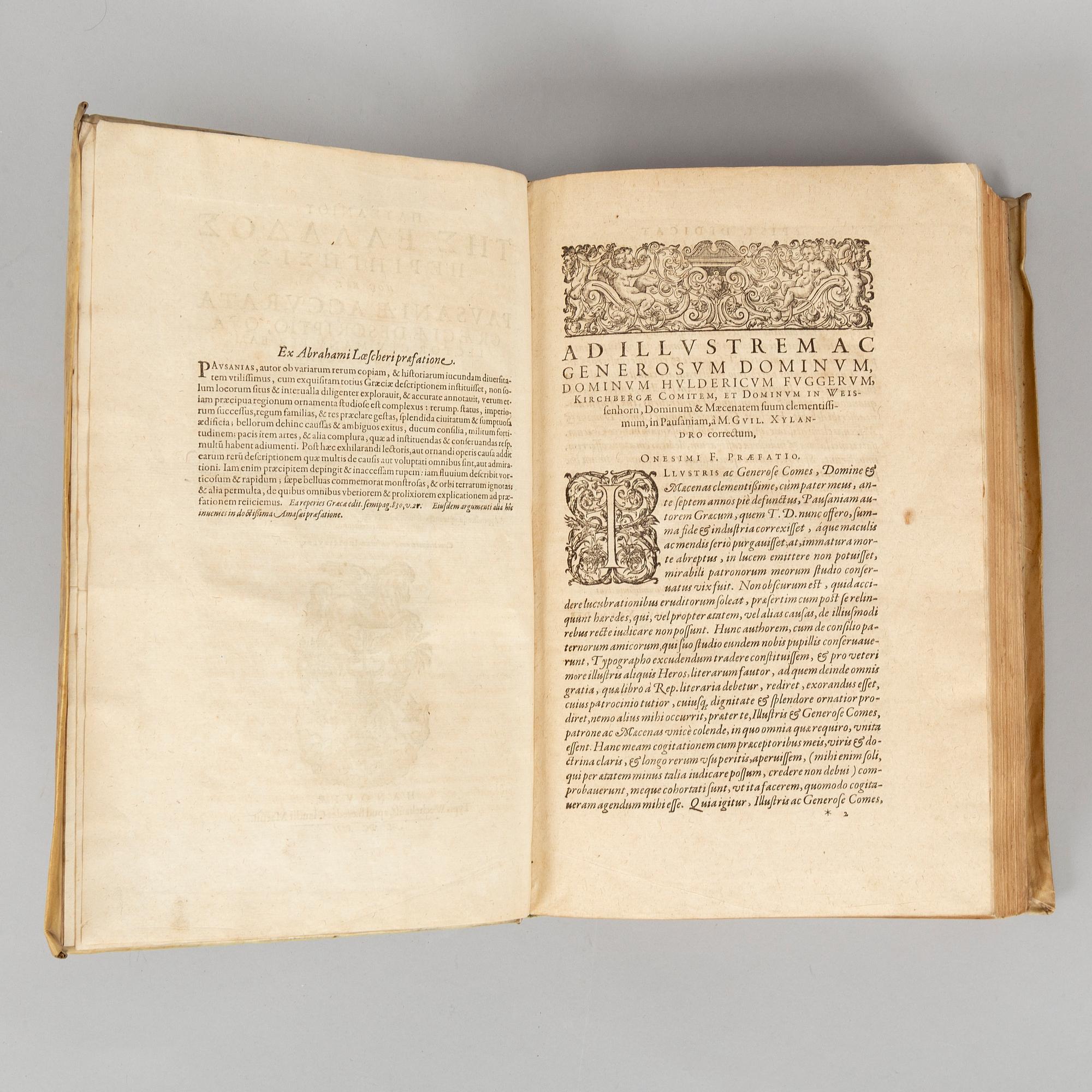 Pausanias’ decription of Greece, 1613.