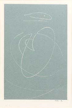 MAX ERNST, etching, H.C. AND SIGNED.