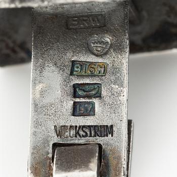 Björn Weckström, a pair of cufflinks, silver, Helsinki 1964.