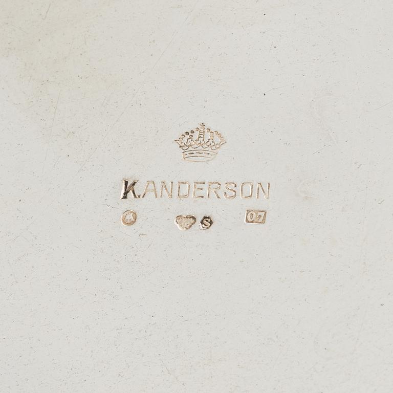 K. Anderson, skål, silver, Stockholm, 1916.