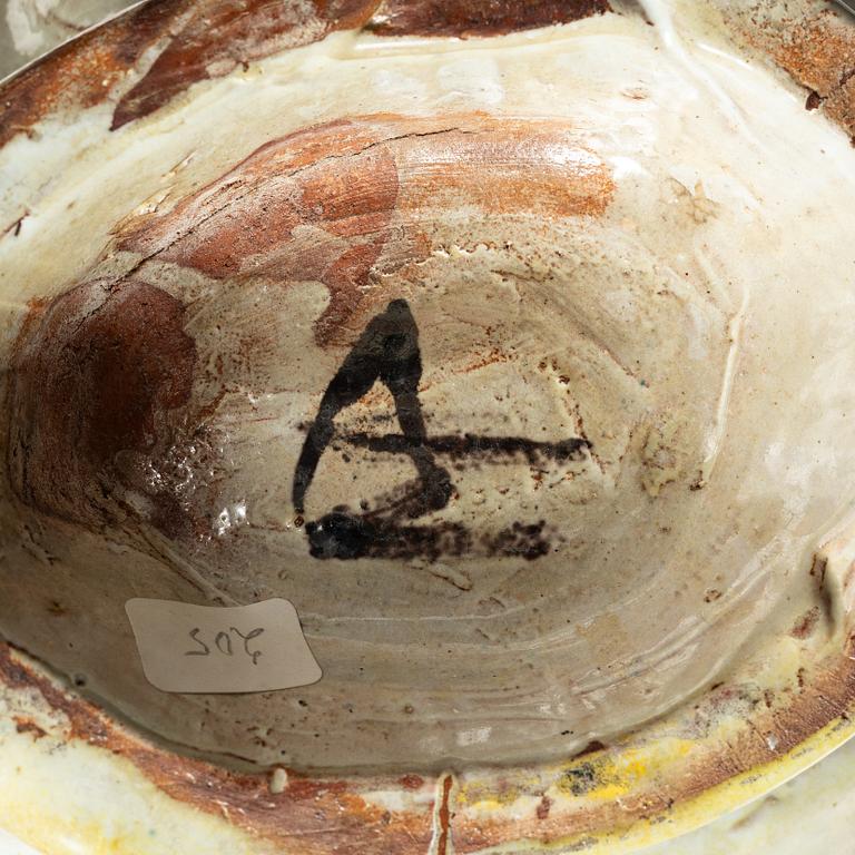 Allan Ebeling, a glazed ceramic table lamp, Torshälla.