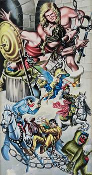 524. Erró (Gudmundur Gudmundsson), "Organe et Philippe V".