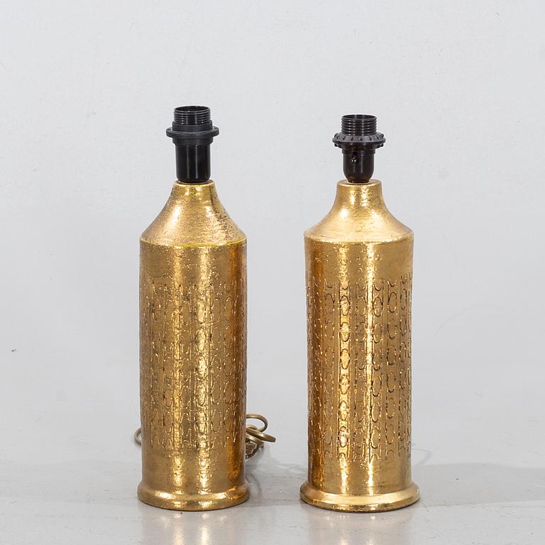 BERGBOMS, a pair of table lamps, second half of the 20th century.