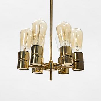 Hans-Agne Jakobsson, a brass ceiling lamp, Hans-Agne Jacobsson AB, Markaryd.