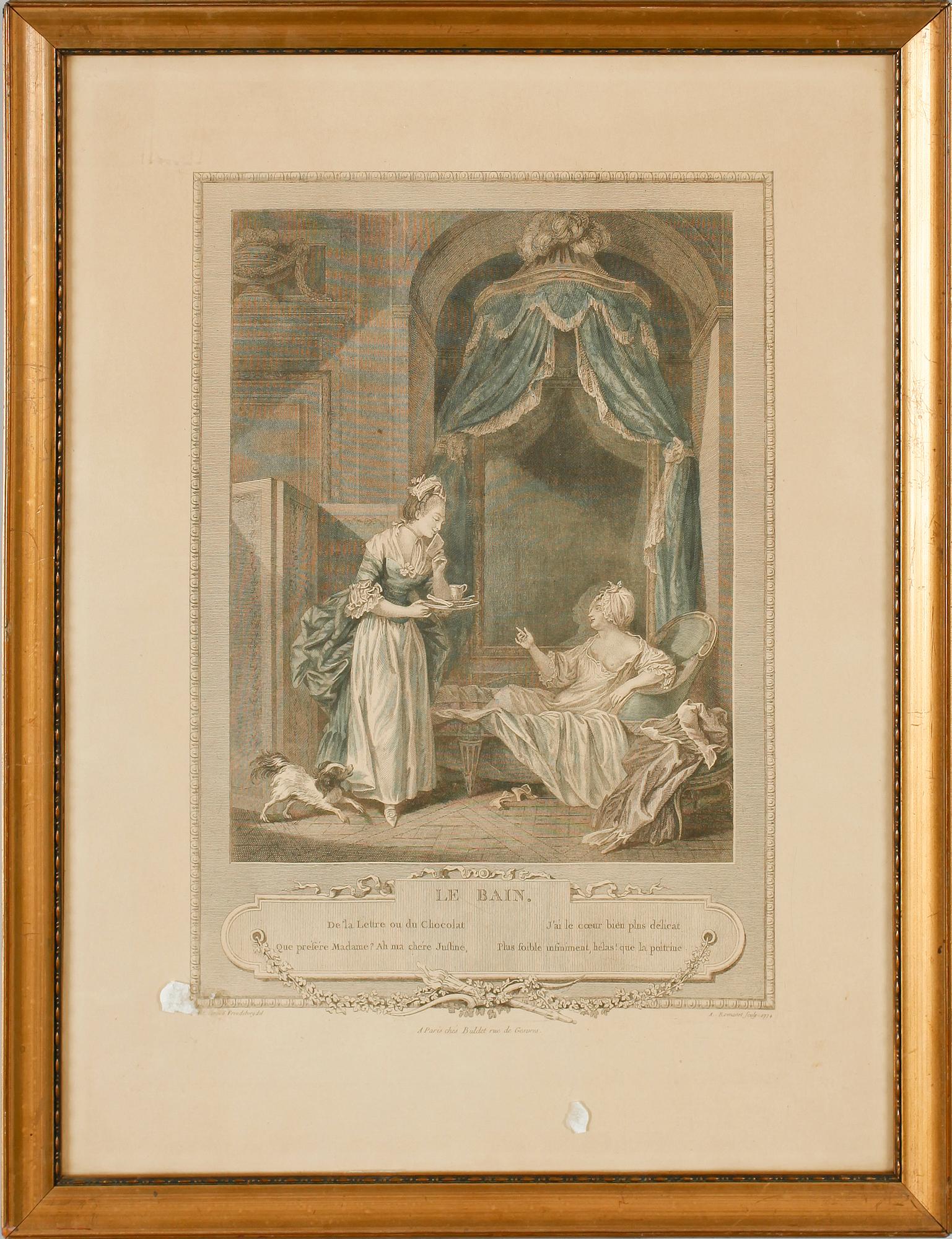 GRAVYRER, 7 st, efter bla S Freudeberg, 1800-tal.