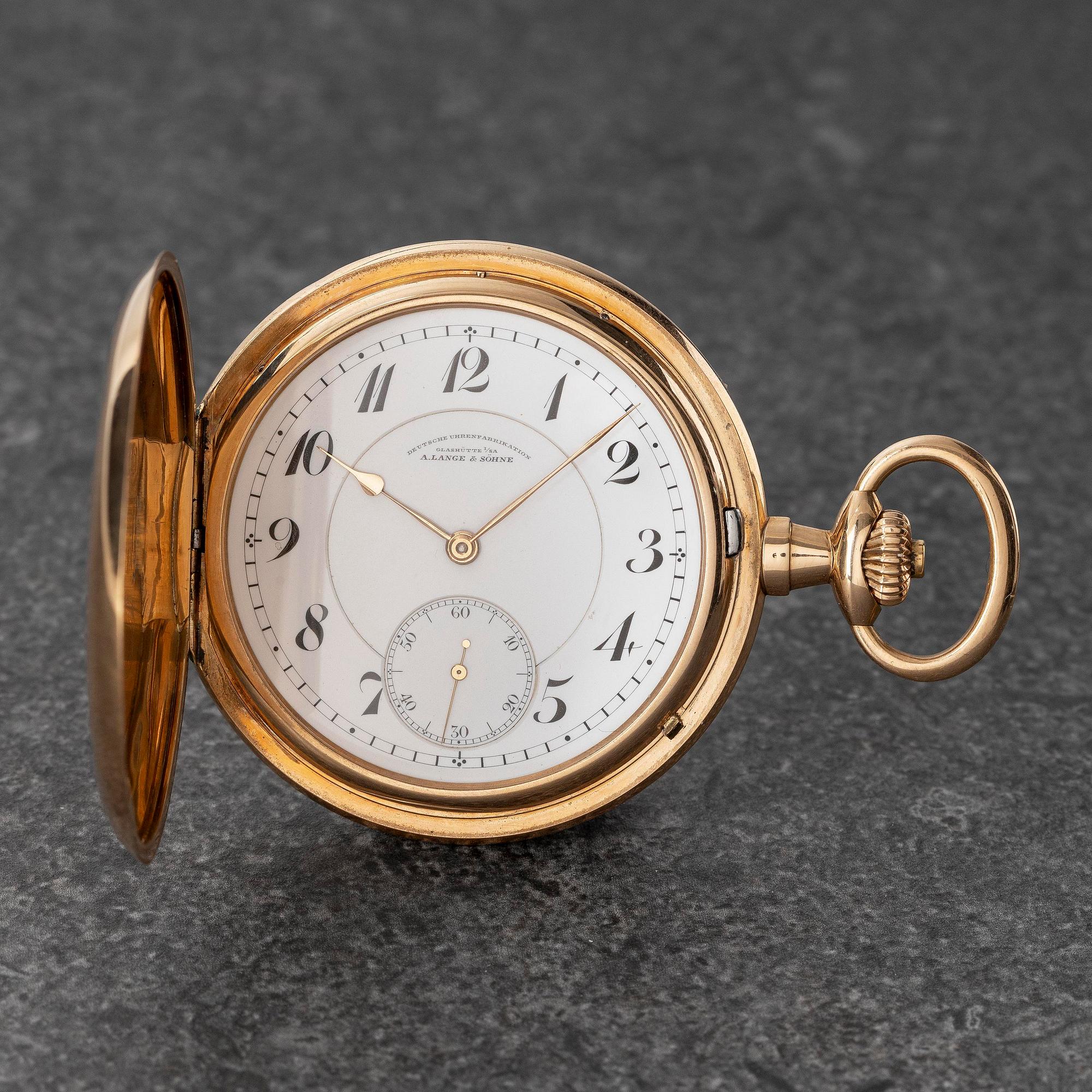 A. Lange & Söhne, Deutsche Uhrenfabrikation Glashütte, savonett, ca 1920.