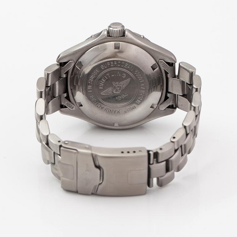 Breitling, Superocean, professional, 1524m, armbandsur, 41 mm.