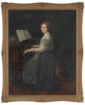 UNKNOWN ARTIST, 19/20TH CENTURY, oil on canvas, signed GV Sparrwenfält and dated 1912. Copy after Louis Asher.