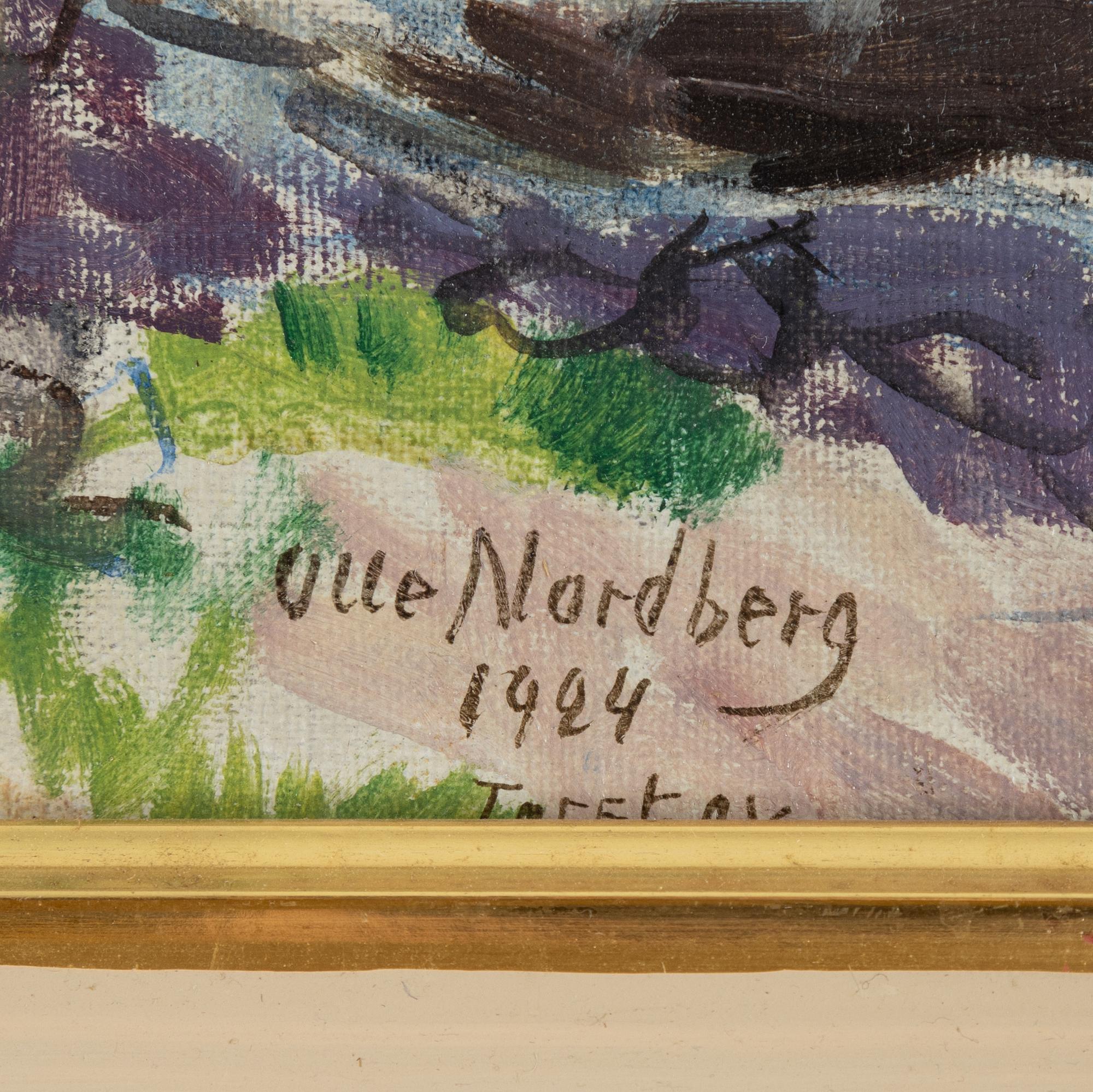 Olle Nordberg, oil on canvas, signed and dated 1924.