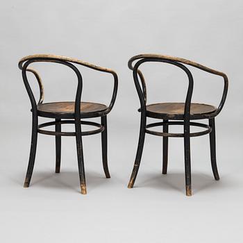 Thonet, stolar, 4 st, modell 209, efter 1920.