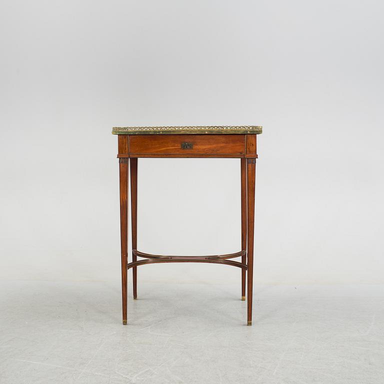 A late Gustavian style table, second half of the 19th century.