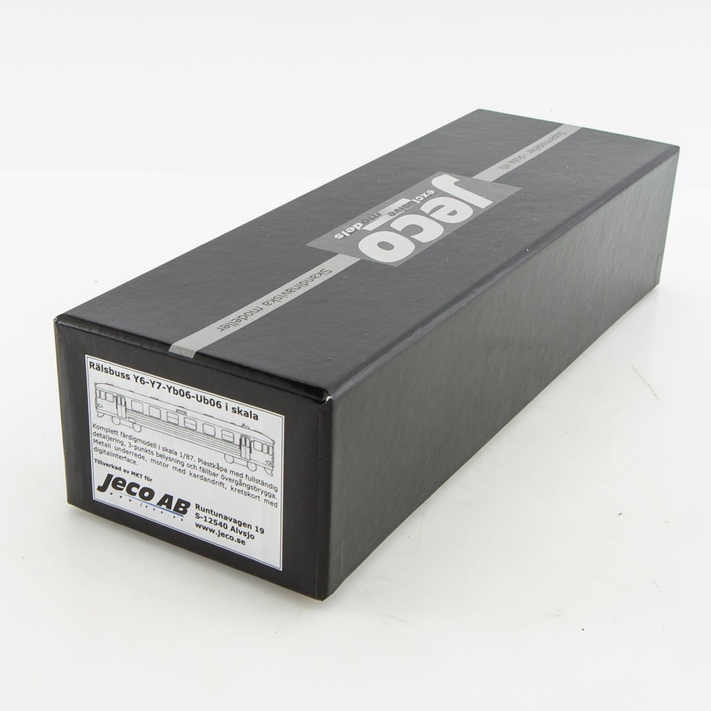 Rälsbuss Y6-Y7 - Yb06-Ub06 i skala 1/87 Jeco.