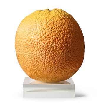 90. Hans Hedberg, a monumental faience sculpture of an orange, Biot, France.