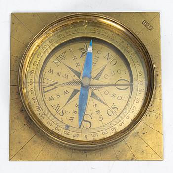 Compass, by Johan Gusaf Hasselström, (active in Stockholm 1775-1812).